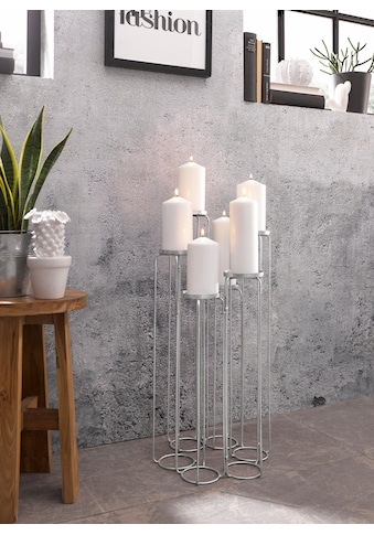 Leonique Kerzenständer »Weihnachtsdeko«, aus Metall, für Stumpenkerzen, Höhe ca. 65... kaufen