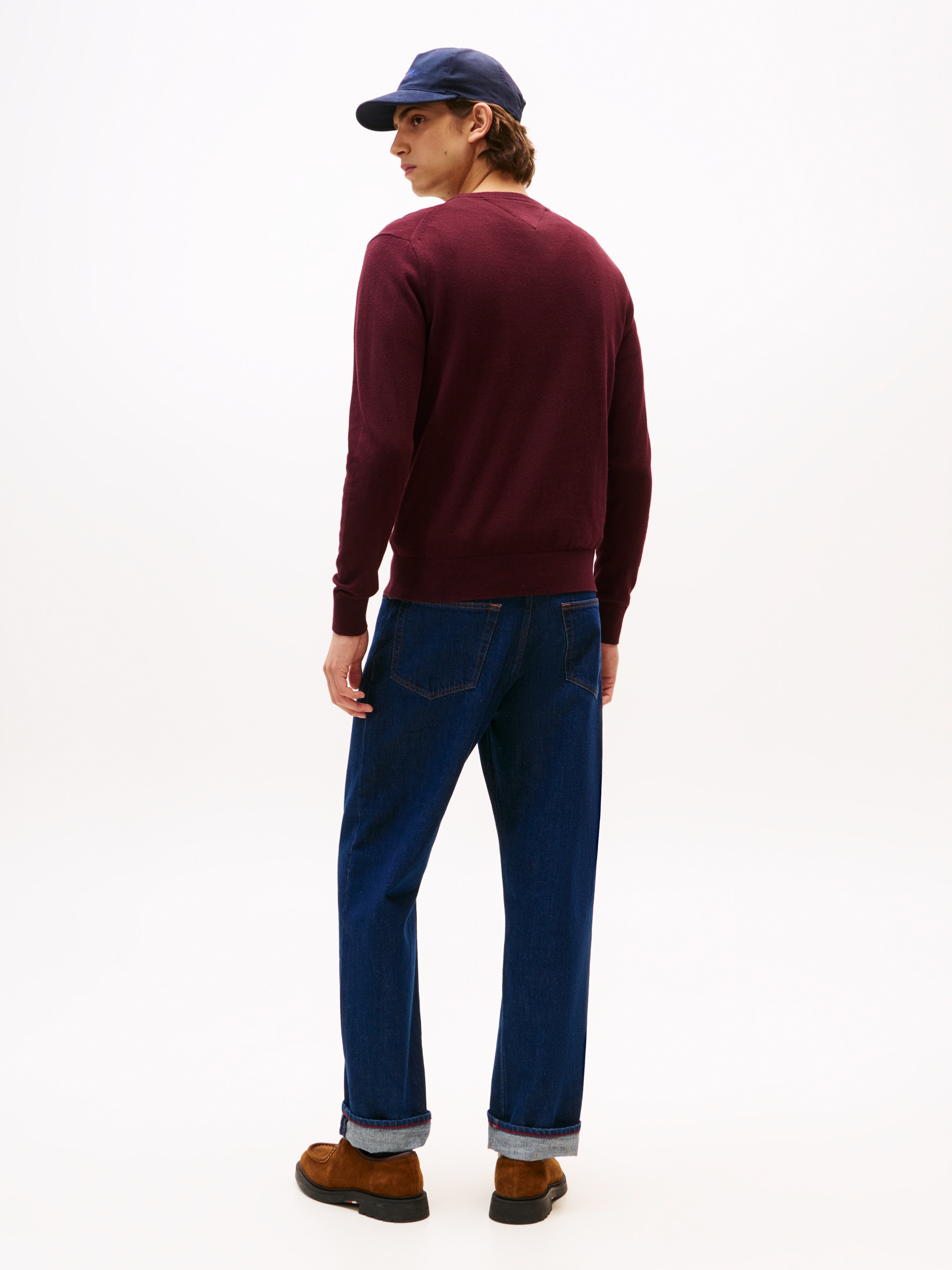 Tommy Hilfiger Rundhalspullover »PIMA ORG CTN CASHMERE CREW NECK«