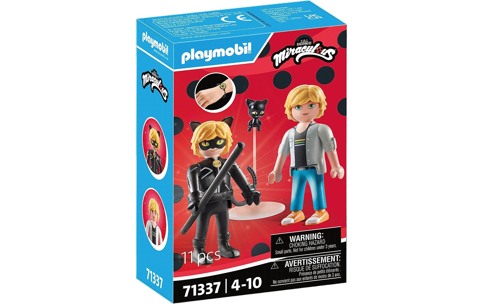 Image of Playmobil Spielbausteine "Miraculous Adrien & Cat Noir 71337"