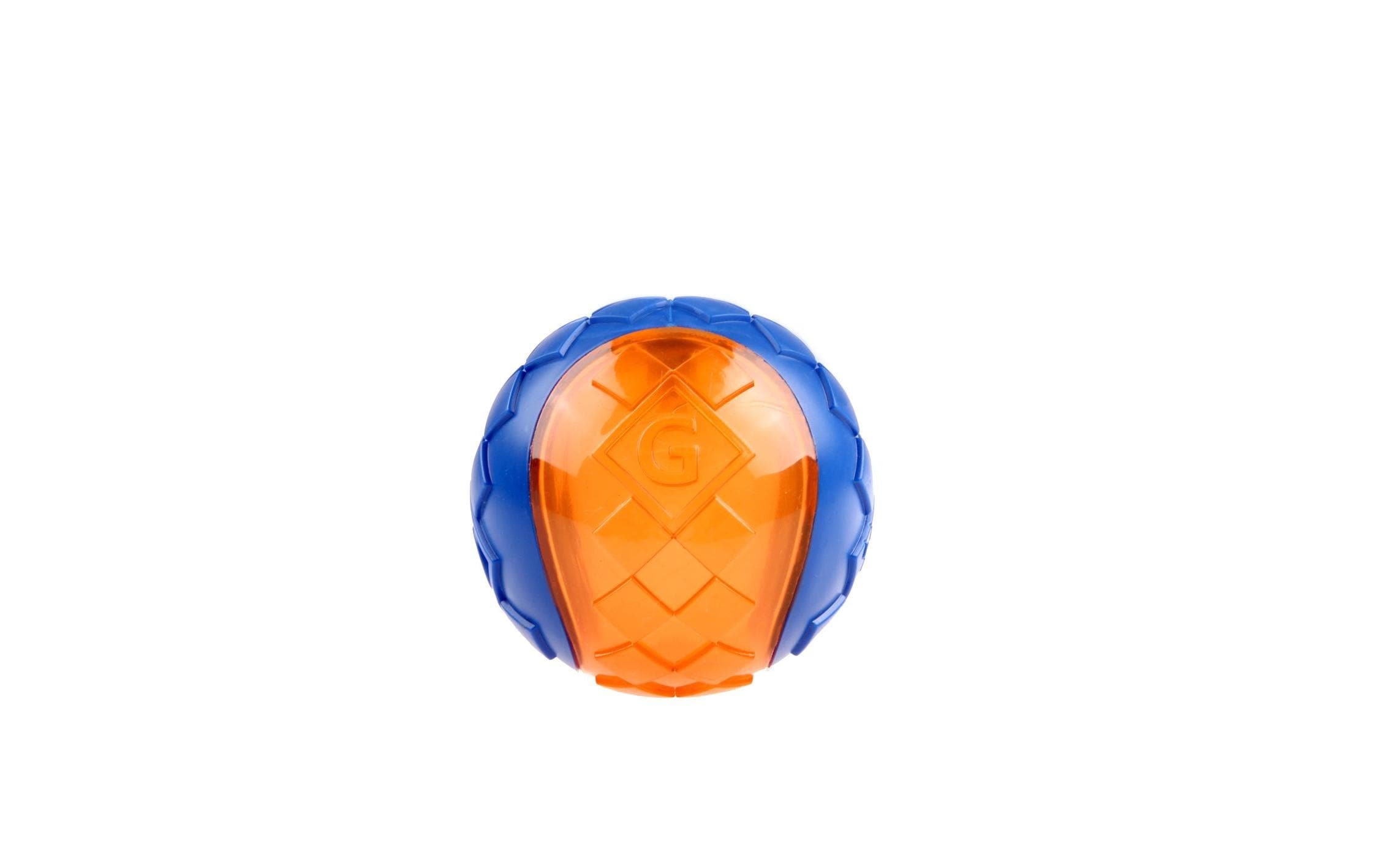 GiGwi Tier-Beschäftigungsspielzeug »Ball Squeaker, Blau/Orange und Rot/Violett«, Kunststoff