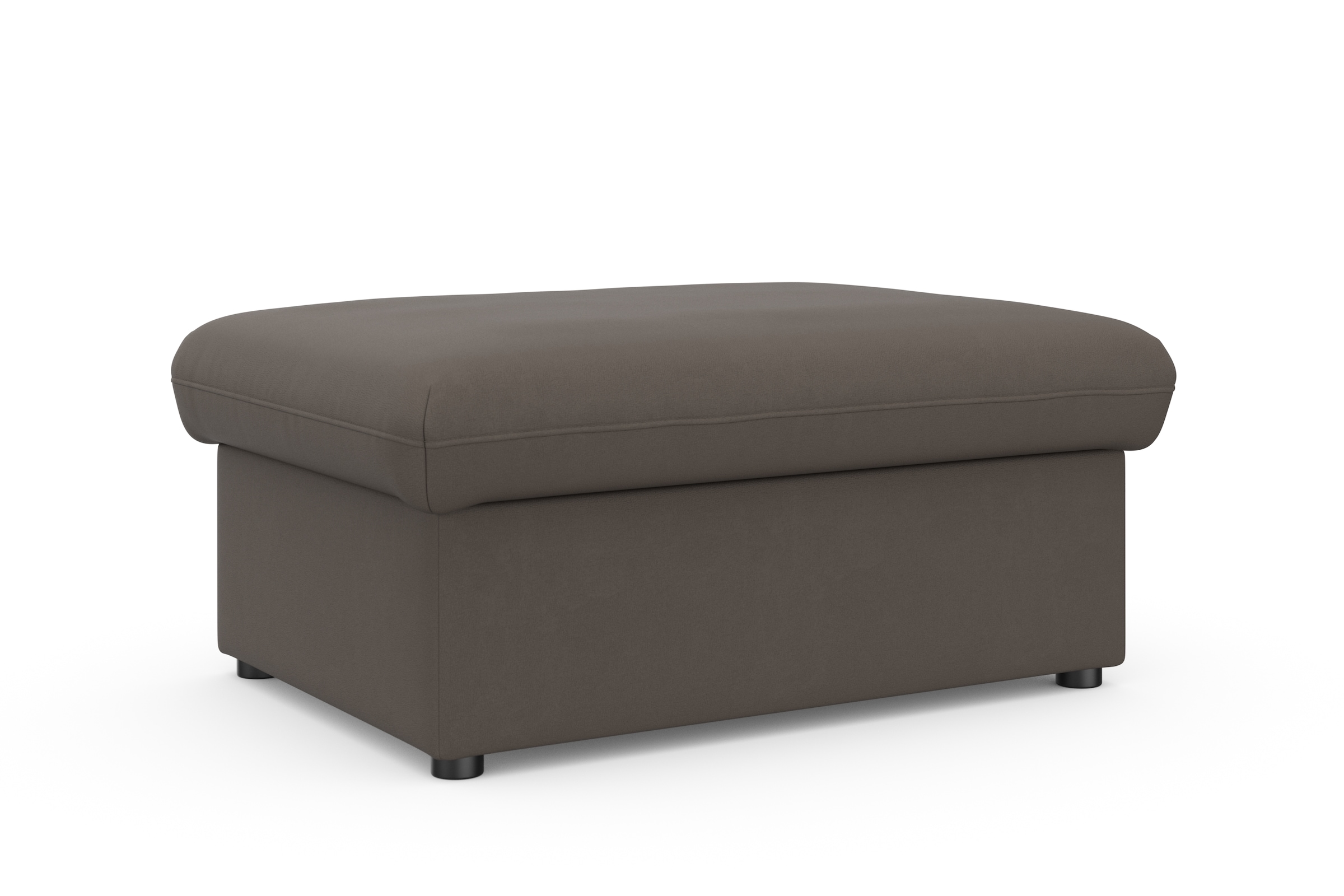 DOMO collection Hocker »Topper«, mit Wellenunterfederung, auf Kunststoffgleitern