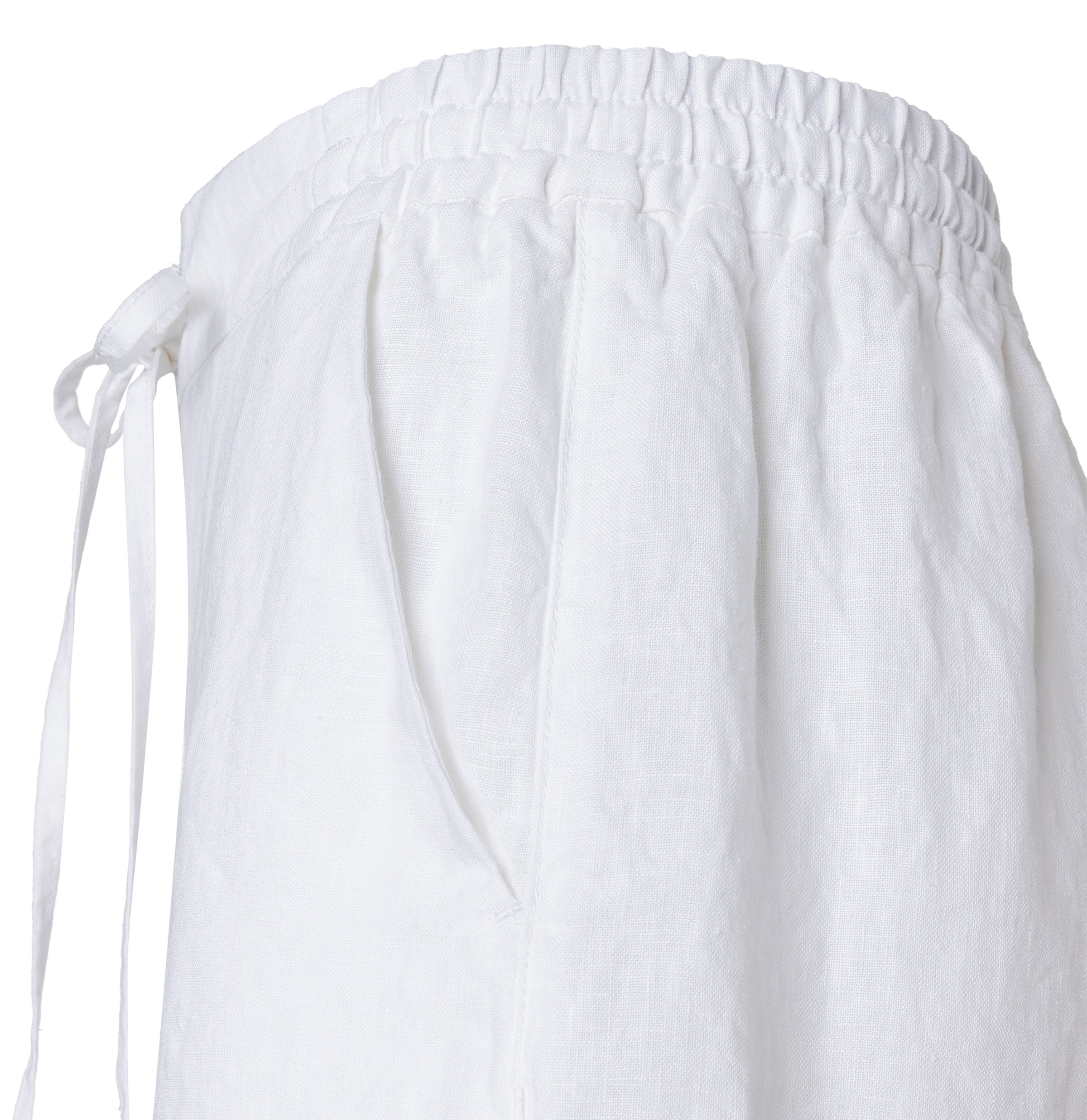 MAC Pantalon en lin »SANNY«  shorts, bermudas avec ceinture élastique et cordon de serrage