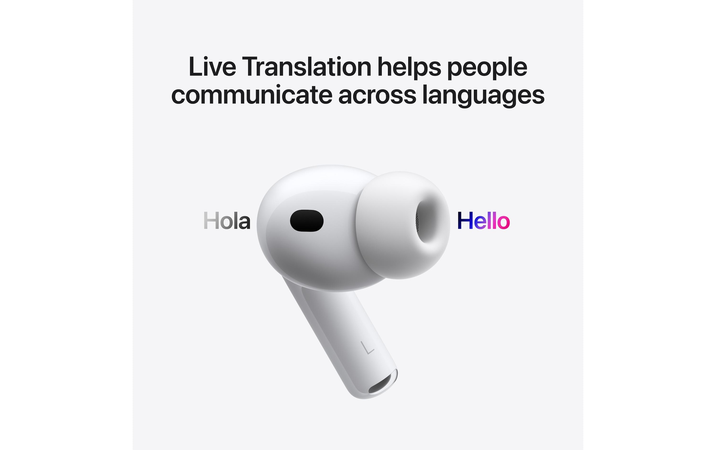 Apple Ecouteurs intra-auriculaires »True Wireless In-Ear-Kopfhörer AirPods Pro 3 USB-C« Geräuschunterdrückung, Touch-Steuerung an der Ohrmuschel, Mikrofon