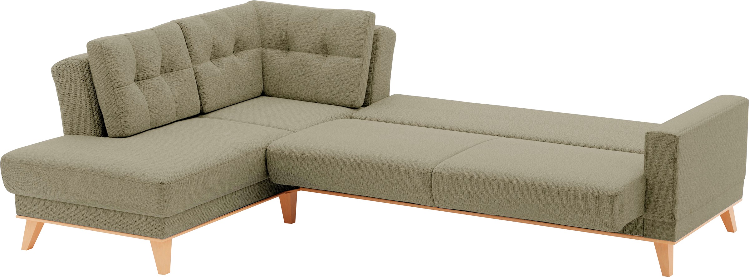 sit&more Ecksofa »Lavida L-Form«, wahlweise mit Kippfunktion und Bettkasten