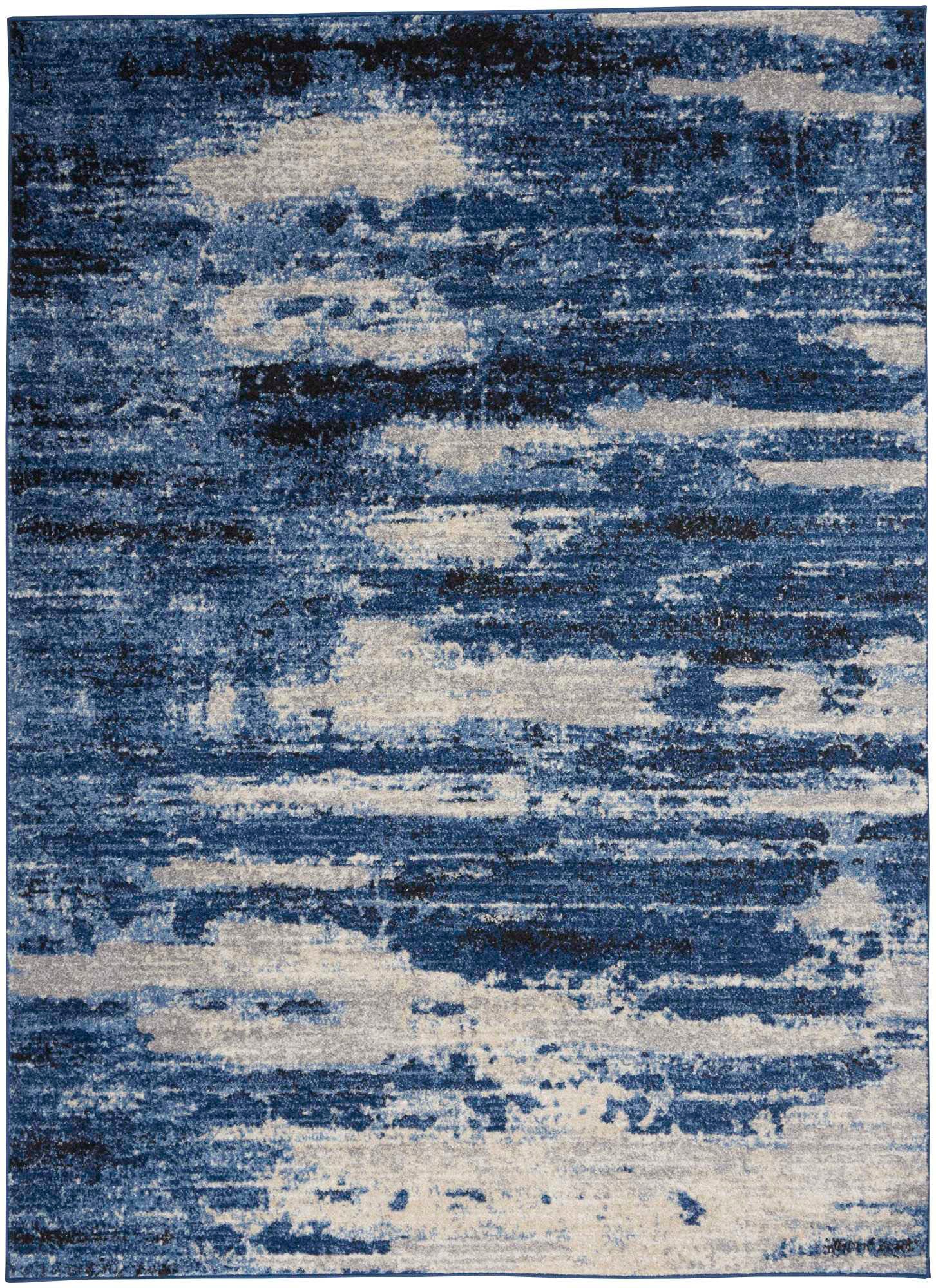 Calvin Klein mehrfarbiges abstraktes prix rechteckig, Flow im à modernes »River Design, Vintage Muster & RFV01«, Look, Teppich bas