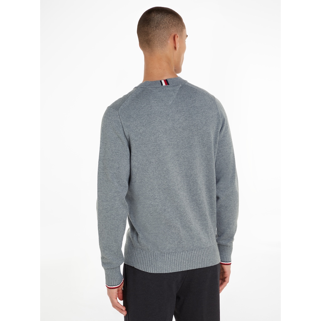 Tommy Hilfiger Rundhalspullover »HILFIGER EMBRO CREW NECK«