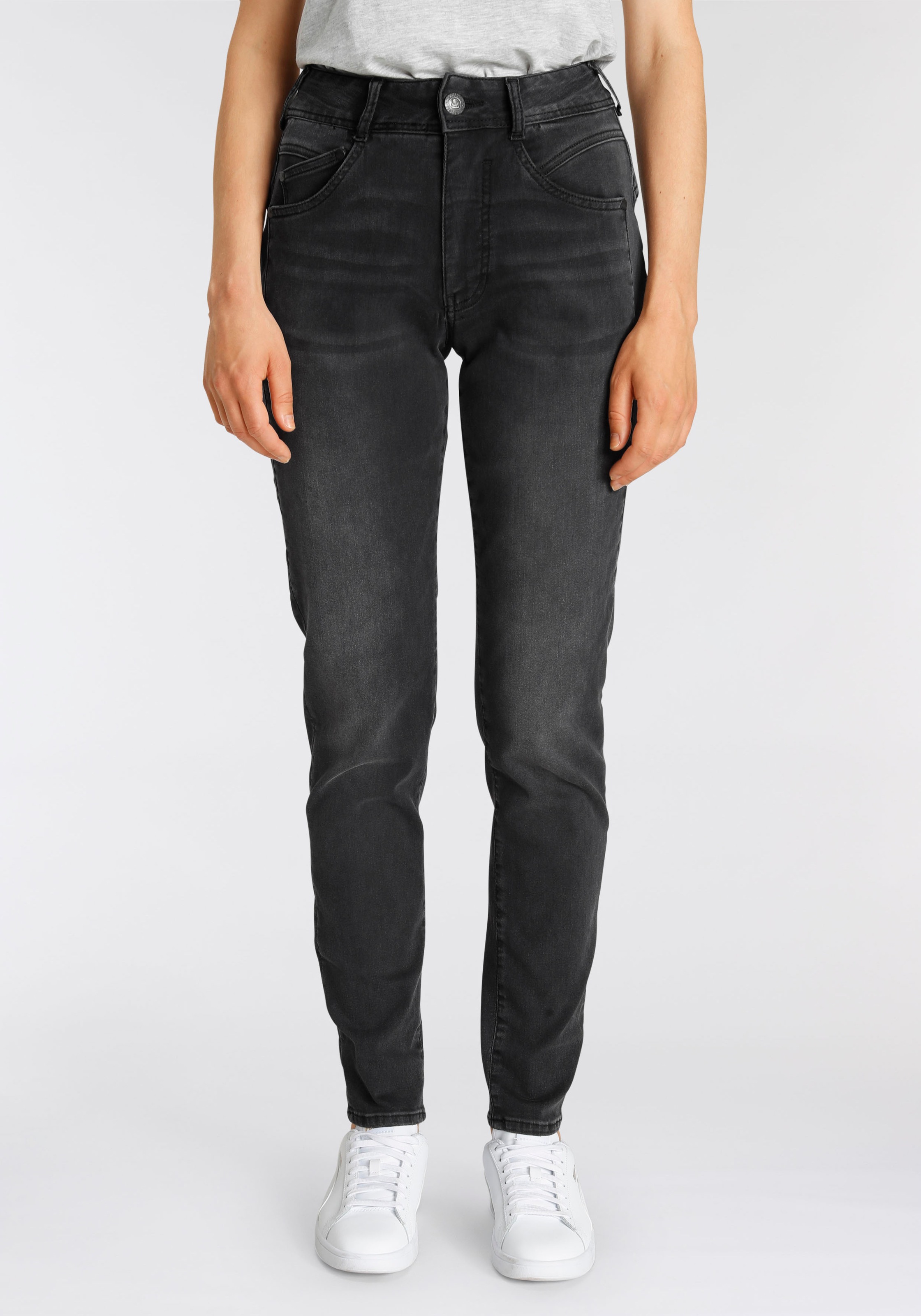 Image of Herrlicher High-waist-Jeans »GILA HI REUSED DENIM«, Nachhaltige Premium-Qualität enthält recyceltes Material bei Ackermann Versand Schweiz