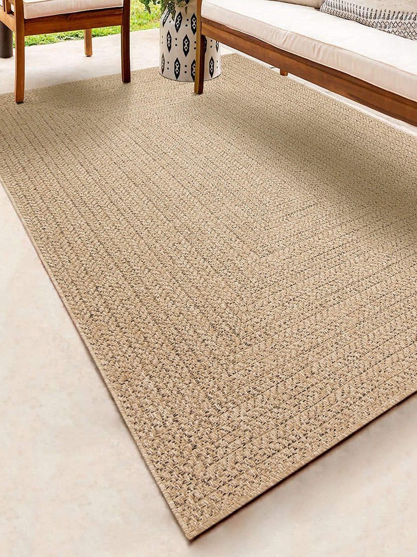 the carpet Outdoorteppich »Kansas«, rechteckig, 1 mm Höhe, moderner robuster In und Outdoor Teppich Jute Look