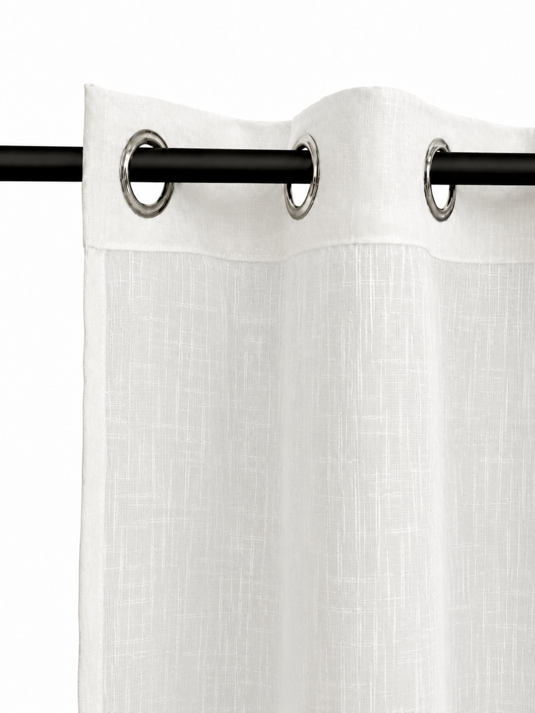 GOODproduct Rideau »Reeffa« Œillet 1 cuis tlg. imprimé feuilles sur un seul côté