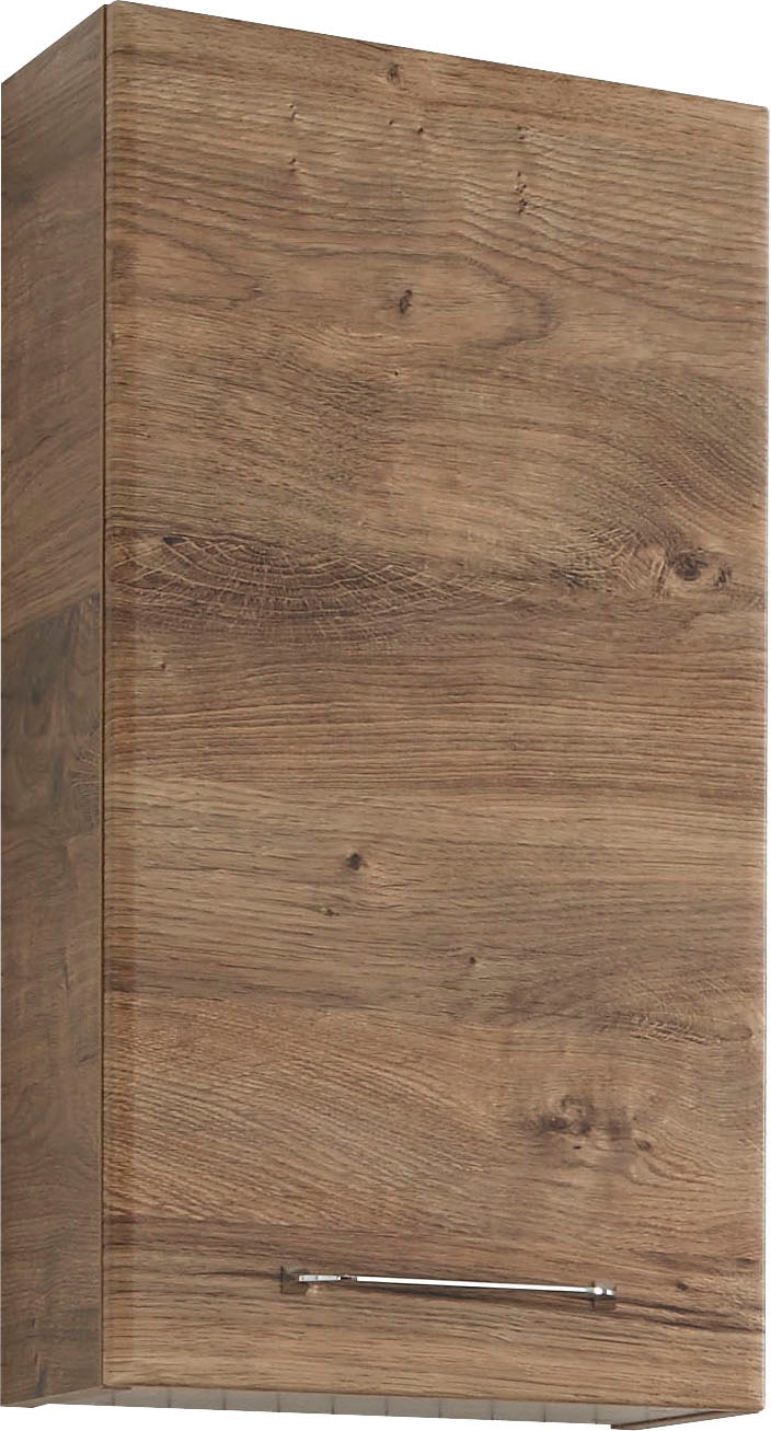 Saphir Hängeschrank »Quickset  Wand-Badschrank 35 cm breit mit 1 Tür, 2 Einlegeböden« Badezimmer-Hängeschrank inkl. Türdämpfer, Griffe in Chrom Glanz