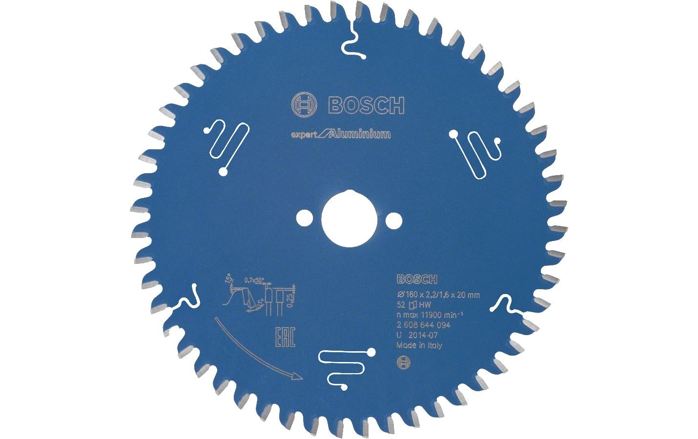 Bosch Professional Blau Kreissägeblatt "Expert Für Aluminium" 1 Stk. Tlg.