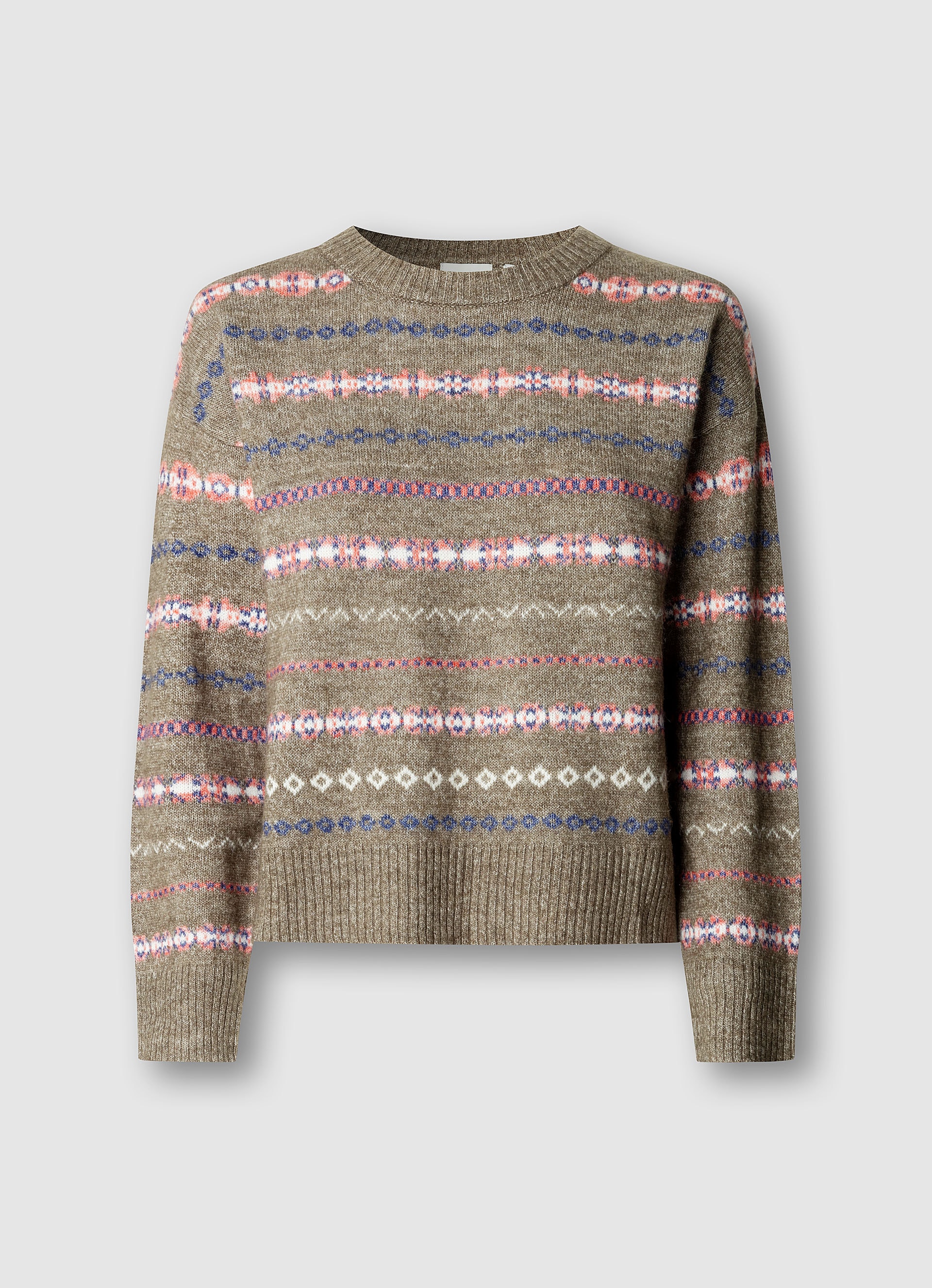 Pepe Jeans Pull en tricot »ALAINA SWEATER« mit Jacquardmuster, Materialmix