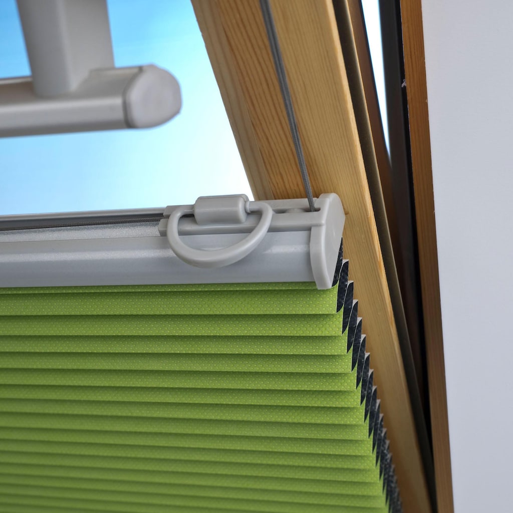 Liedeco Dachfensterplissee »Universal Dachfenster-Plissee«, verdunkelnd, energiesparend, ohne Bohren, verspannt