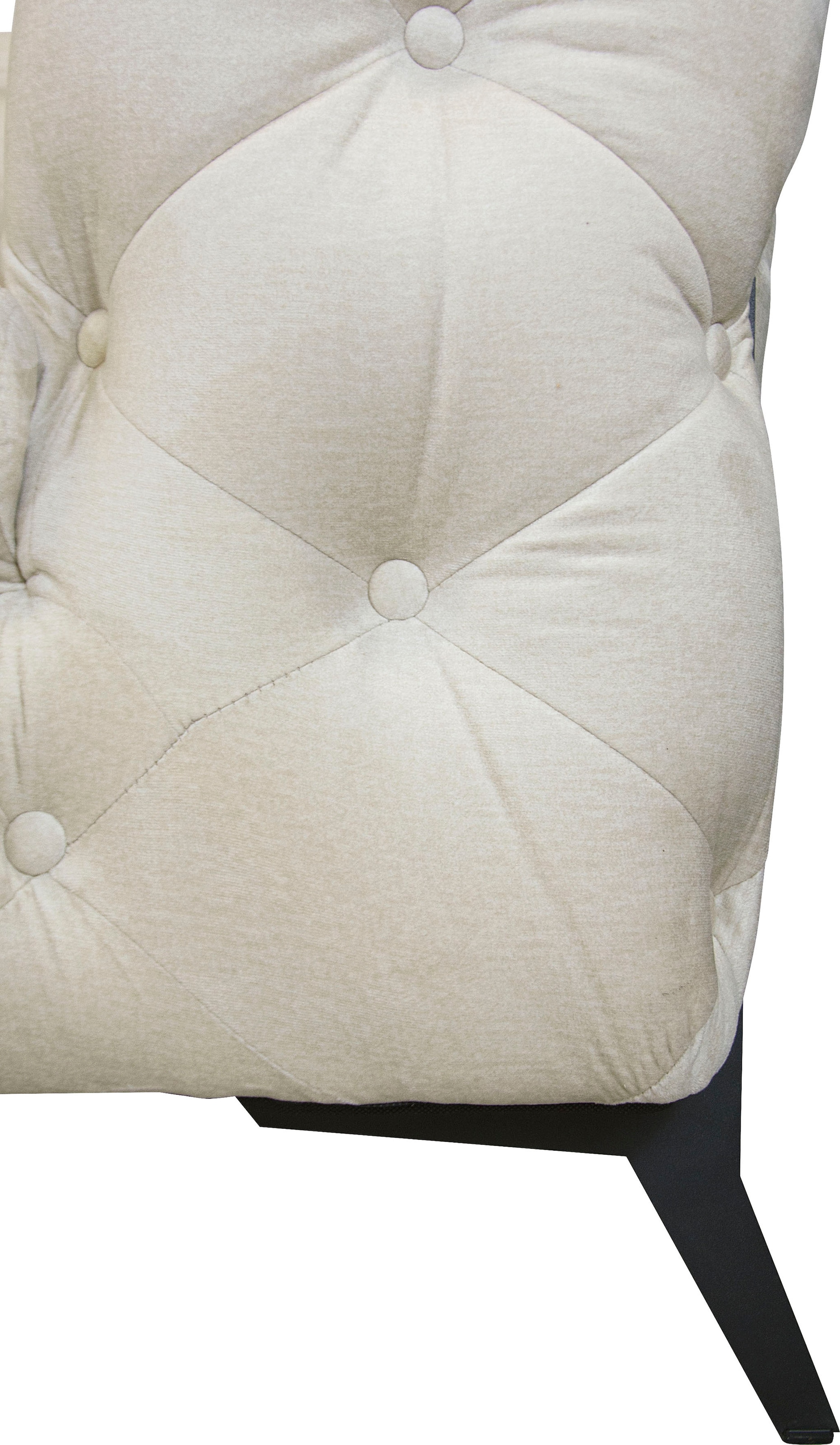 Home affaire Canapé Chesterfield »Amaury L-Form« grosses Ecksofa, Chesterfield-Optik, Breite 323 cm, Fussfarbe wählbar