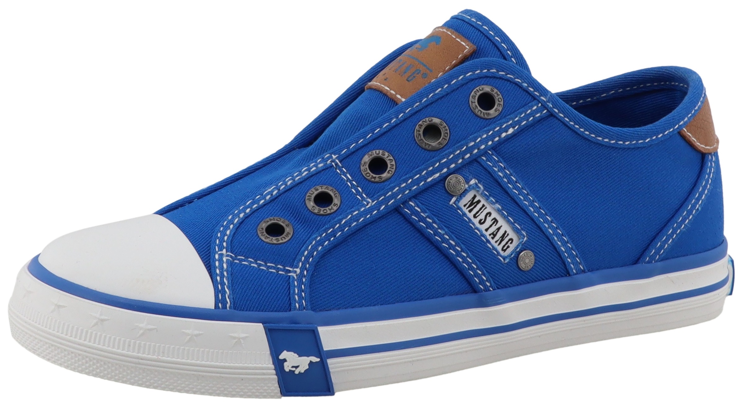 Image of Mustang Shoes Slip-On Sneaker "Gaspare" Freizeitschuh, Slipper, Halbschuh mit Kontrastnähten