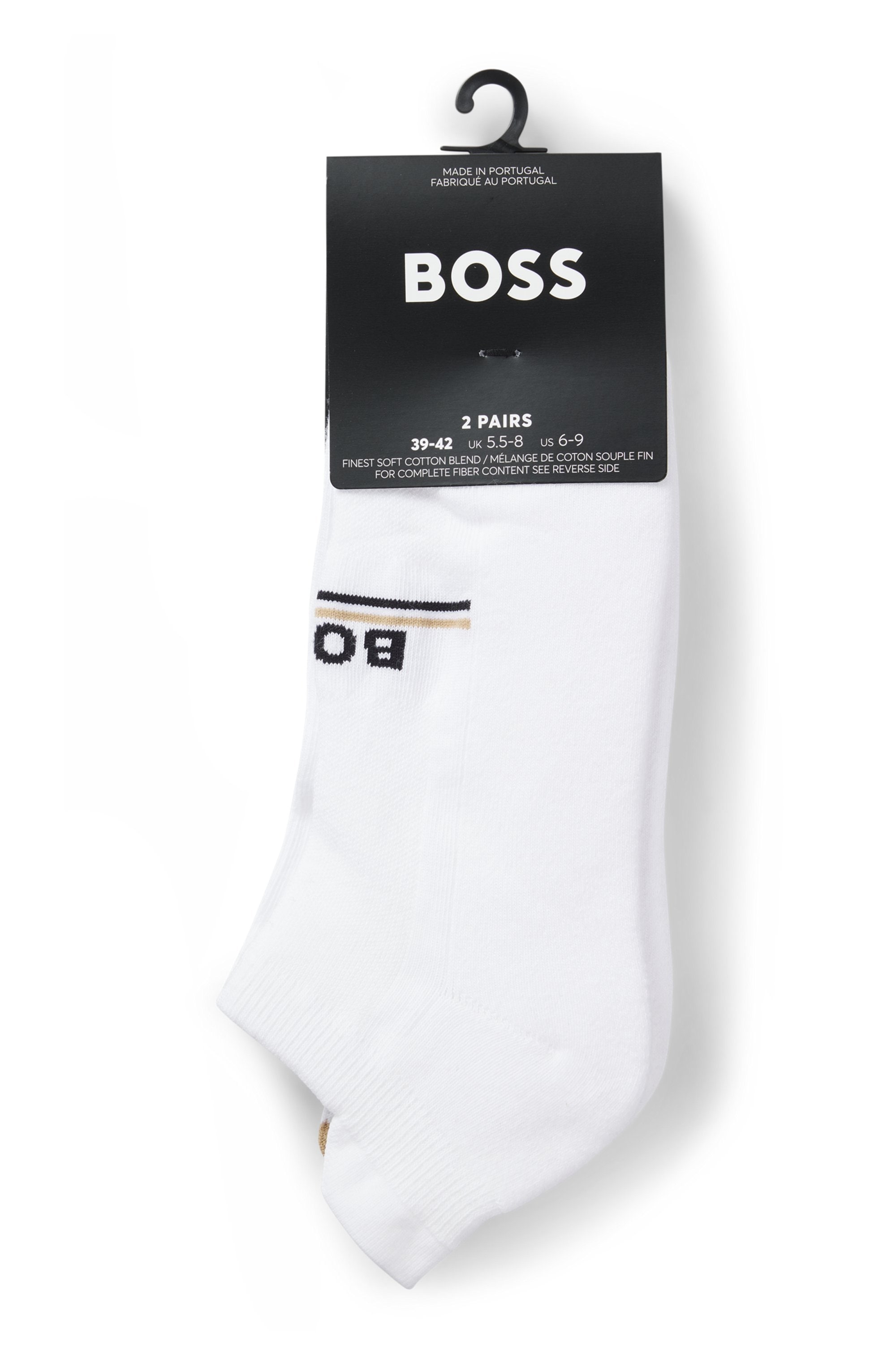 BOSS Chaussettes courtes »2P AS Iconic Loop CC« 2 Couple tlg. mit Signature-Streifen und Logo-Details