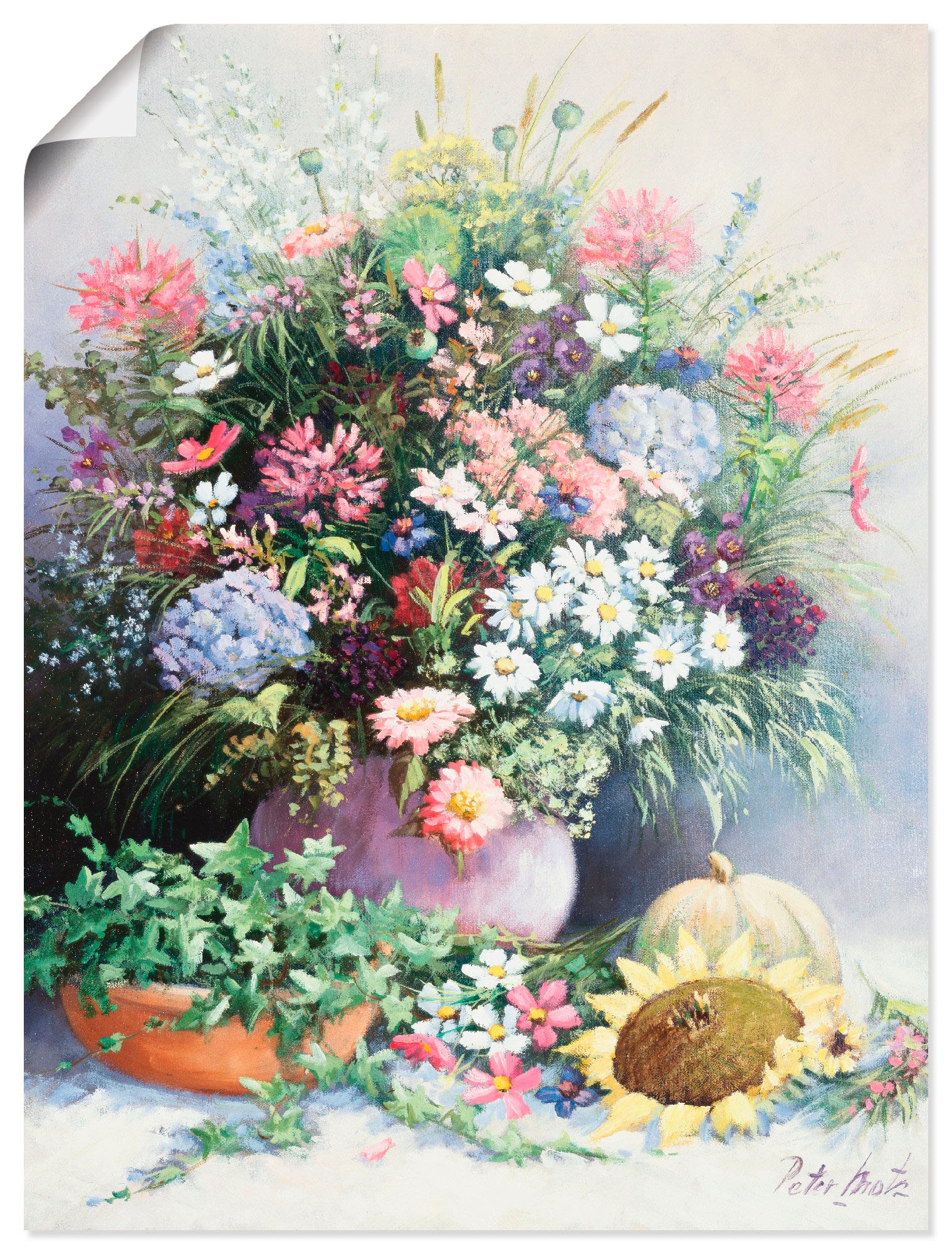 Wandbild »Jahreszeiten Wärme«, Arrangements, (1 St.), als Leinwandbild, Poster in...