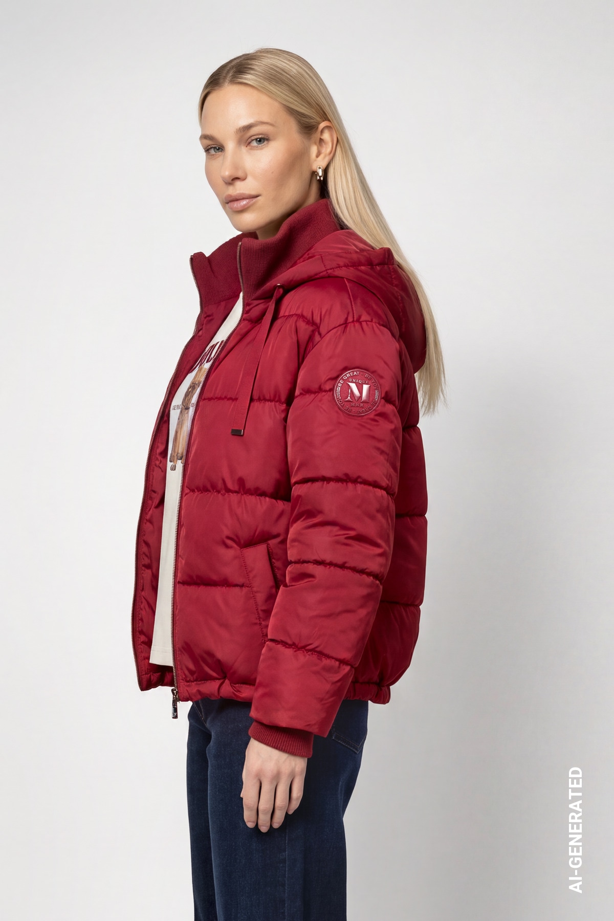 Monari Steppjacke »Jacke Stepp« mit Kapuze Regular fit mit Stehkragen und Kapuze