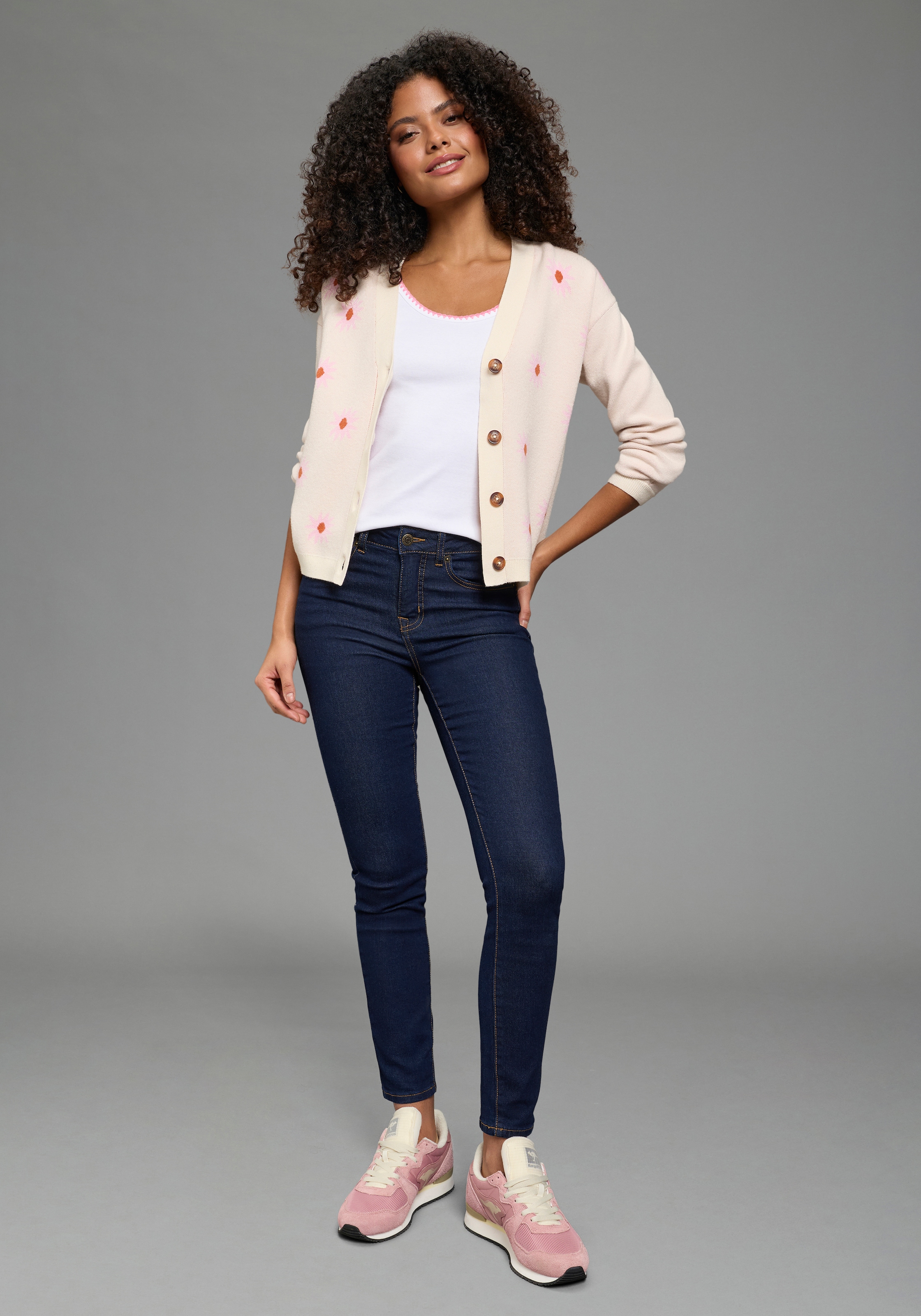 KangaROOS Top à bretelles hüftlang, figurbetonte Passform, aus Baumwolle und Elasthan