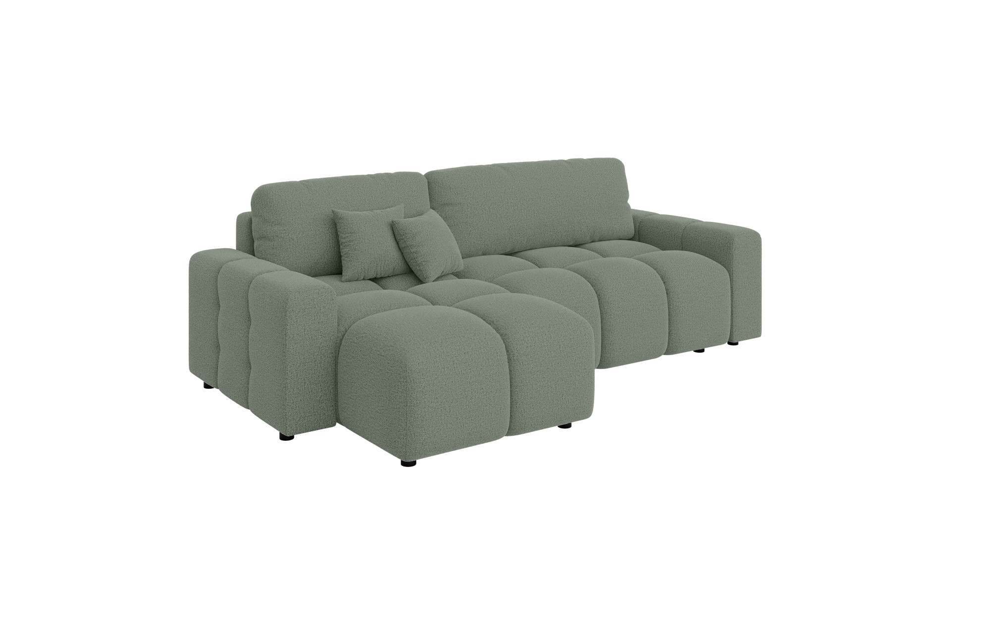 INOSIGN Ecksofa »FELICI, Schlafsofa 233cm, L-Form mit Recamiere beidseitig montierbar«, Designsofa mit Bettfunktion und Bettkasten, Masse B/T/H: 233/142/88 cm