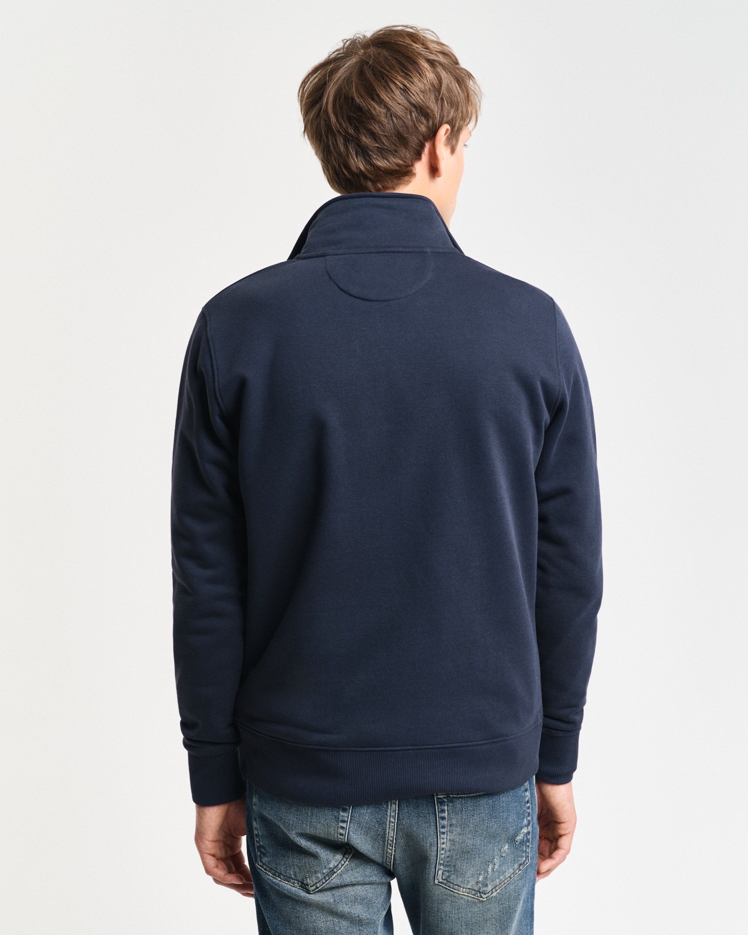 Gant Sweat-shirt »REG SHIELD HALF ZIP SWEAT«, mit Logostickerei auf der Brust
