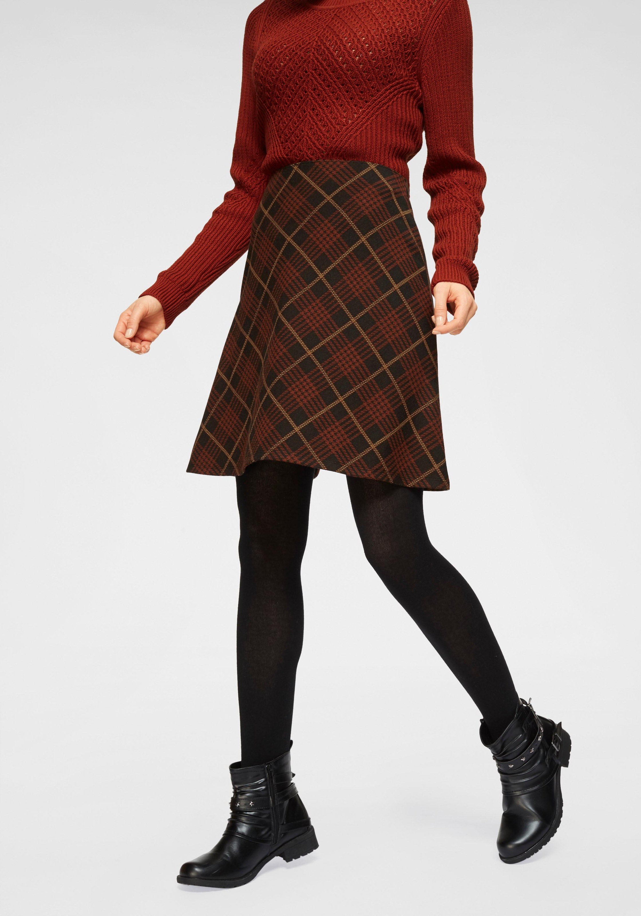 Image of Boysen's Jerseyrock, im modischem Karomuster bei Ackermann Versand Schweiz