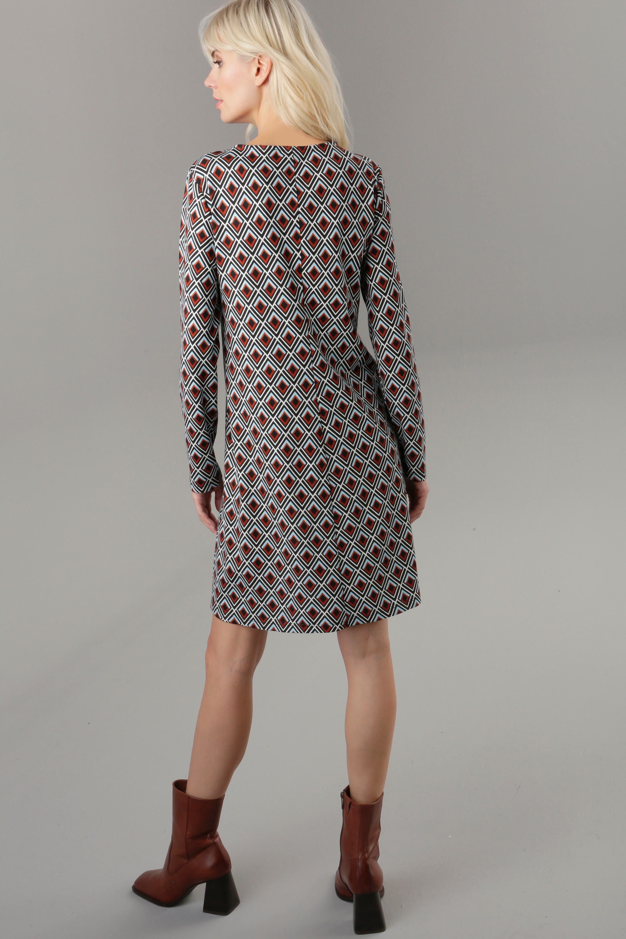 Aniston SELECTED Jerseykleid in leichter A-Linien-Form