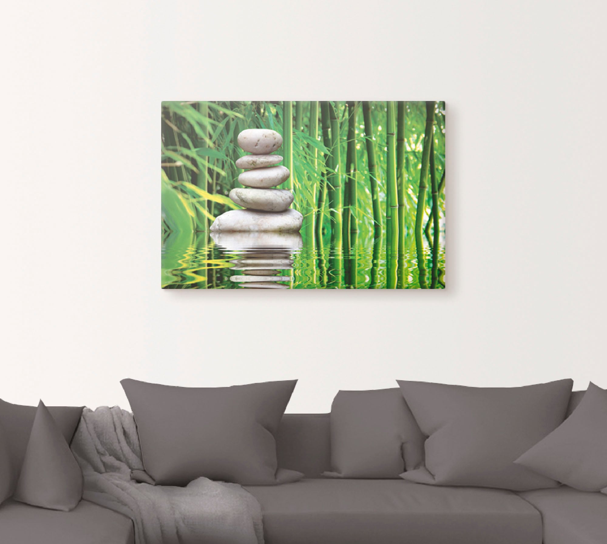 Artland Tableau sur toile »Balance« Zen 1 cuis tlg. auf Holzrahmen gespannt