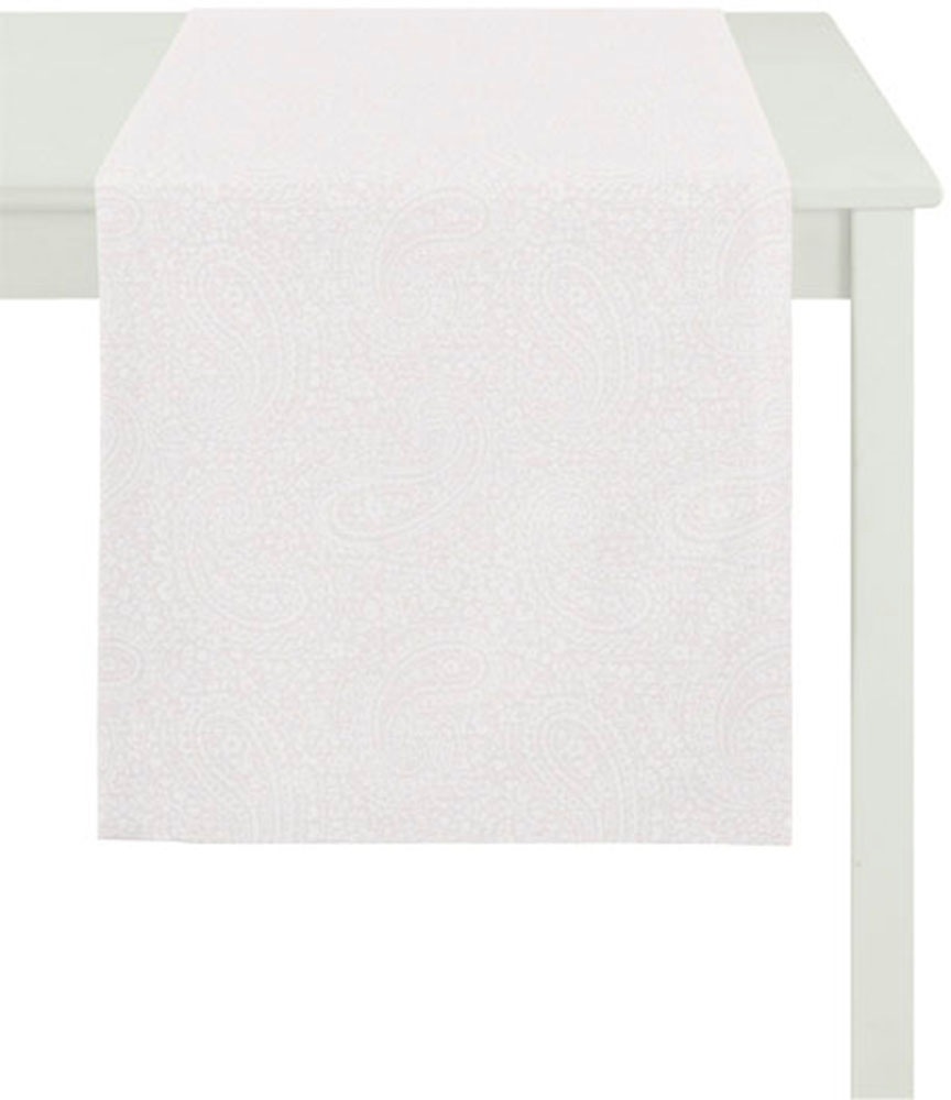 APELT Tischläufer "7907, Uni Paisley, Jacquard" mit zartem Paisleymuster