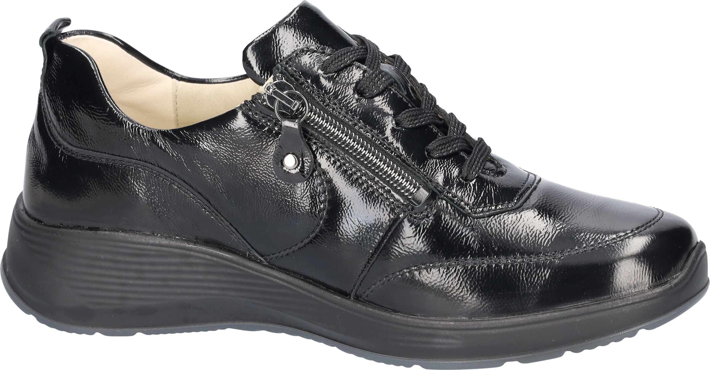 Waldläufer Sneaker »KALEA«, Komfortschuh, Halbschuh, Schnürschuh mit Reissverschluss, K-Weite
