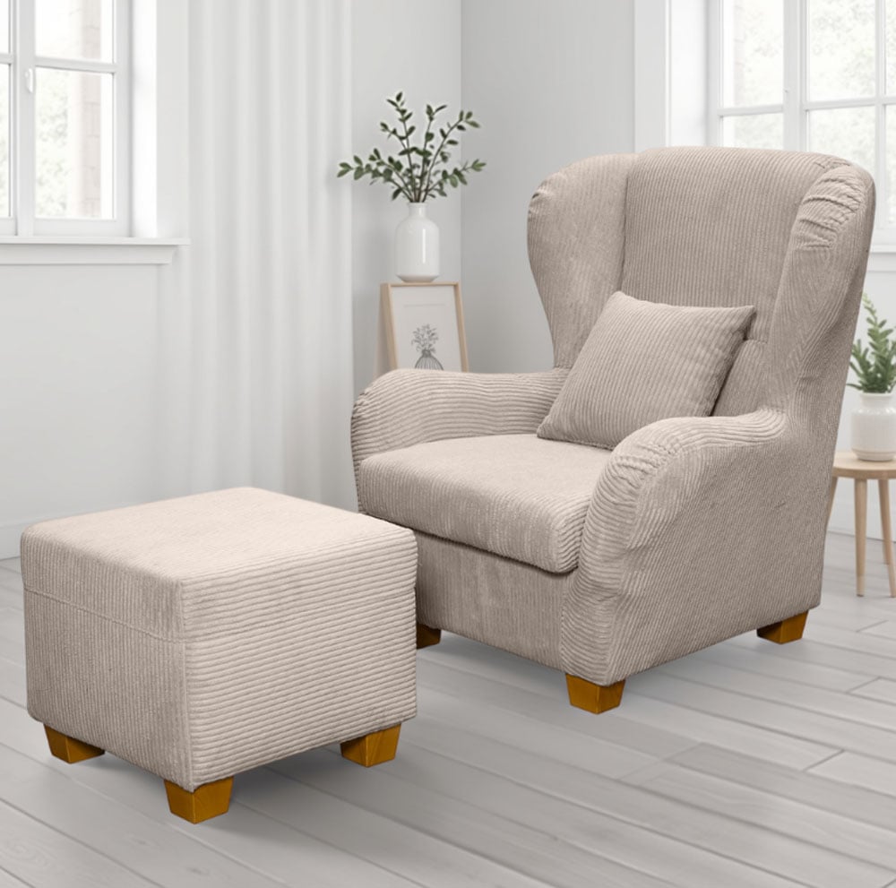 Home affaire Ohrensessel »Oliver, B: 92 cm, Sitzhöhe: 41 cm« 1 Zierkissen
