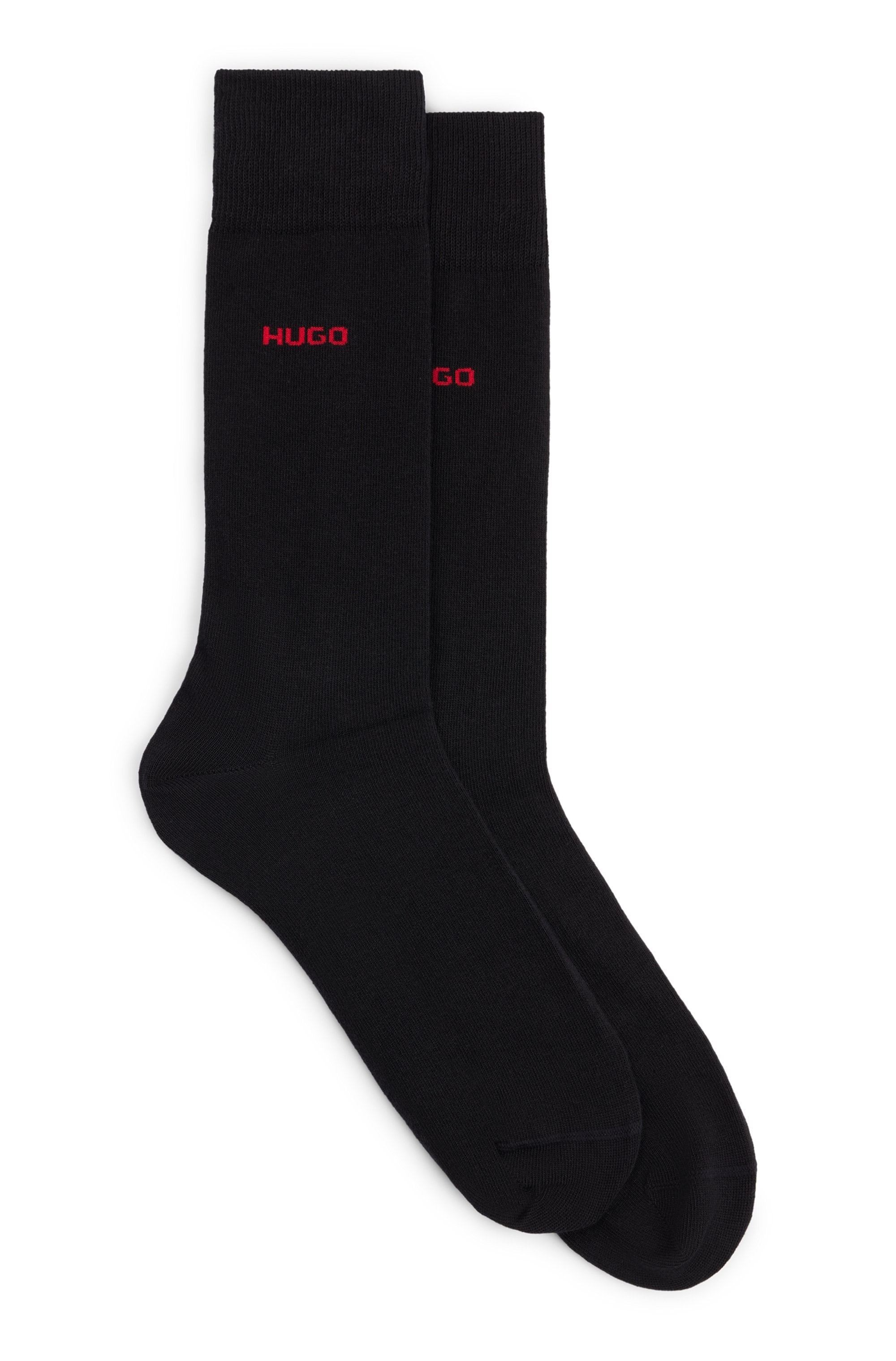 HUGO Underwear Chaussettes d'affaires »2P RS UNI CC« Packung, 2er Pack, 2 Couple tlg. mit kontrastfarbenem HUGO Logo-Schriftzug