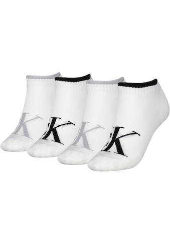 Sneakersocken »CKJ WOMEN SNEAKER 4P LOGO«, (Packung, 4 Paar), Short-Socks