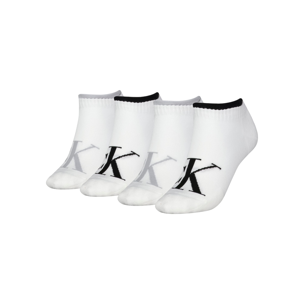 Calvin Klein Jeans Sneakersocken »CKJ WOMEN SNEAKER 4P LOGO«, (Packung, 4 Paar)