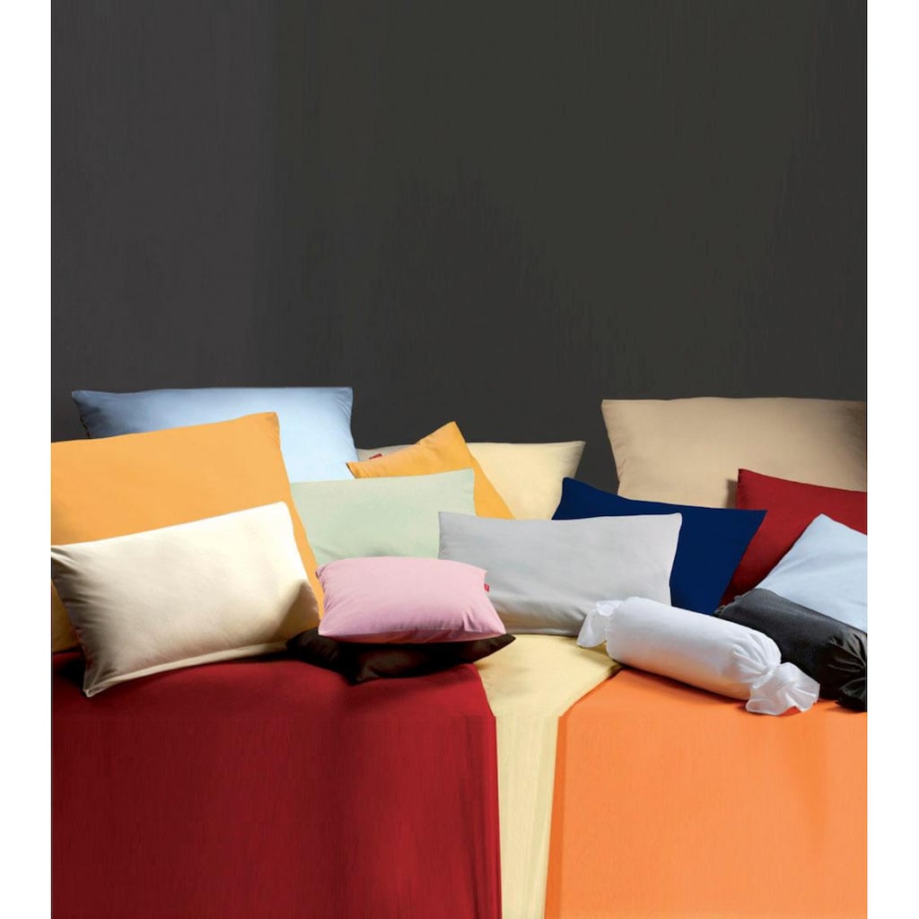 fleuresse Kissenbezug »Colours Interlock Jersey«, (2 St.), aus 100% Baumwolle, in verschiedenen Grössen, Reissverschluss