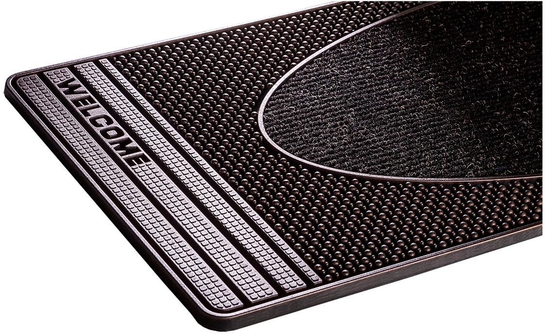 Home2Fashion Fussmatte »CenterClean«, rechteckig, 8 mm Höhe, schmale Schmutzfangmatte, strapazierfähig, In- und Outdoor geeignet