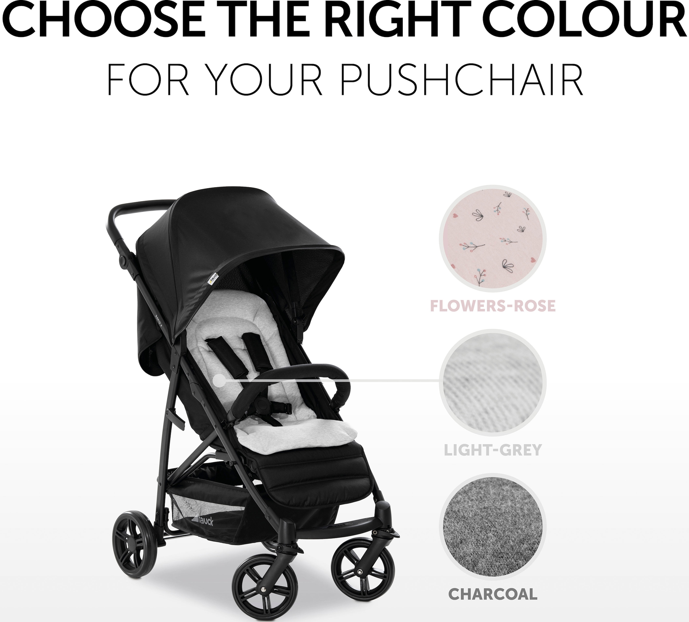 Hauck Housse de siège de poussette »Seat Liner, Light grey« auch für Buggys geeignet