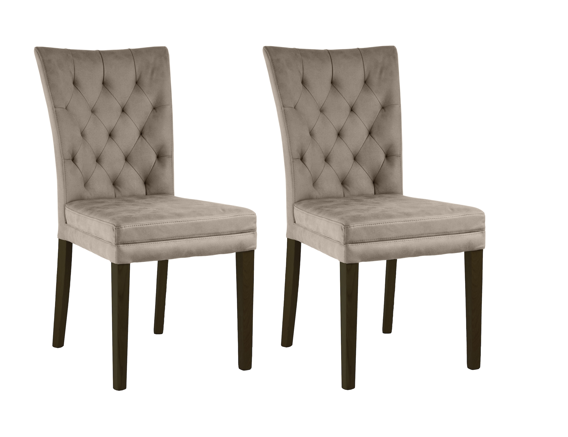 Image of Home affaire 4-Fussstuhl "Colorado" (Set) 2 Stk.bequeme Polsterung, Gestell Massivholz wenge oder eiche natur
