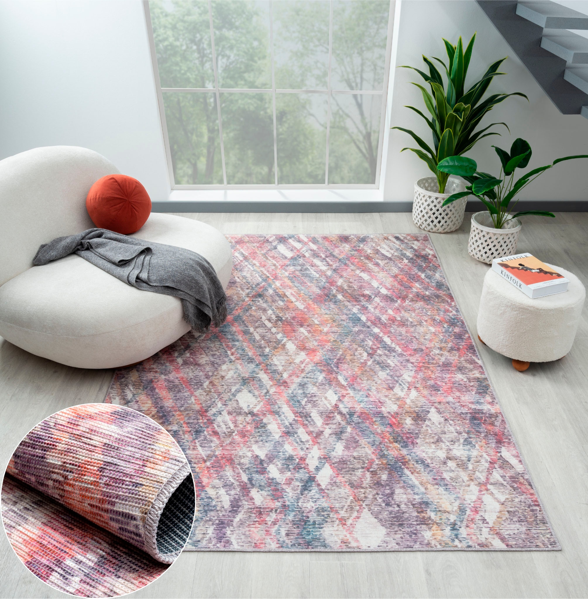 Image of Myflair Möbel & Accessoires Teppich "Diana" rechteckig 10 mm Höhe bedruckt, modernes Design, In- & Outdoor geeignet, waschbar