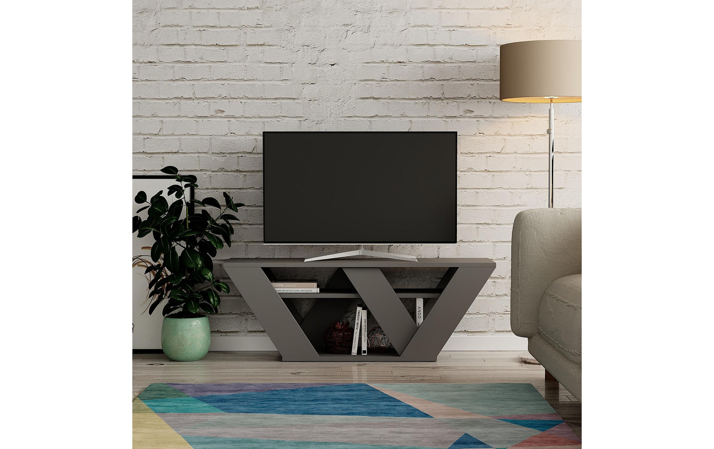 WOODY FASHION TV-Schrank »Pipralla 110 x 30 cm«