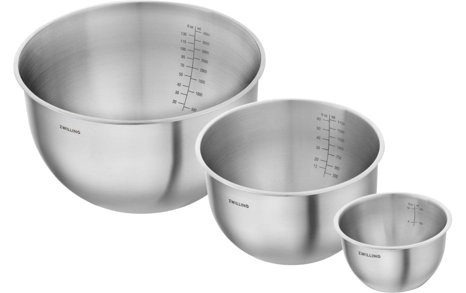 Zwilling Bol »Fresh &Save BOWLS« 3 aus acier inoxydable ensemble de bols en acier inoxydable, empilable, 3 pièces, S/M/L