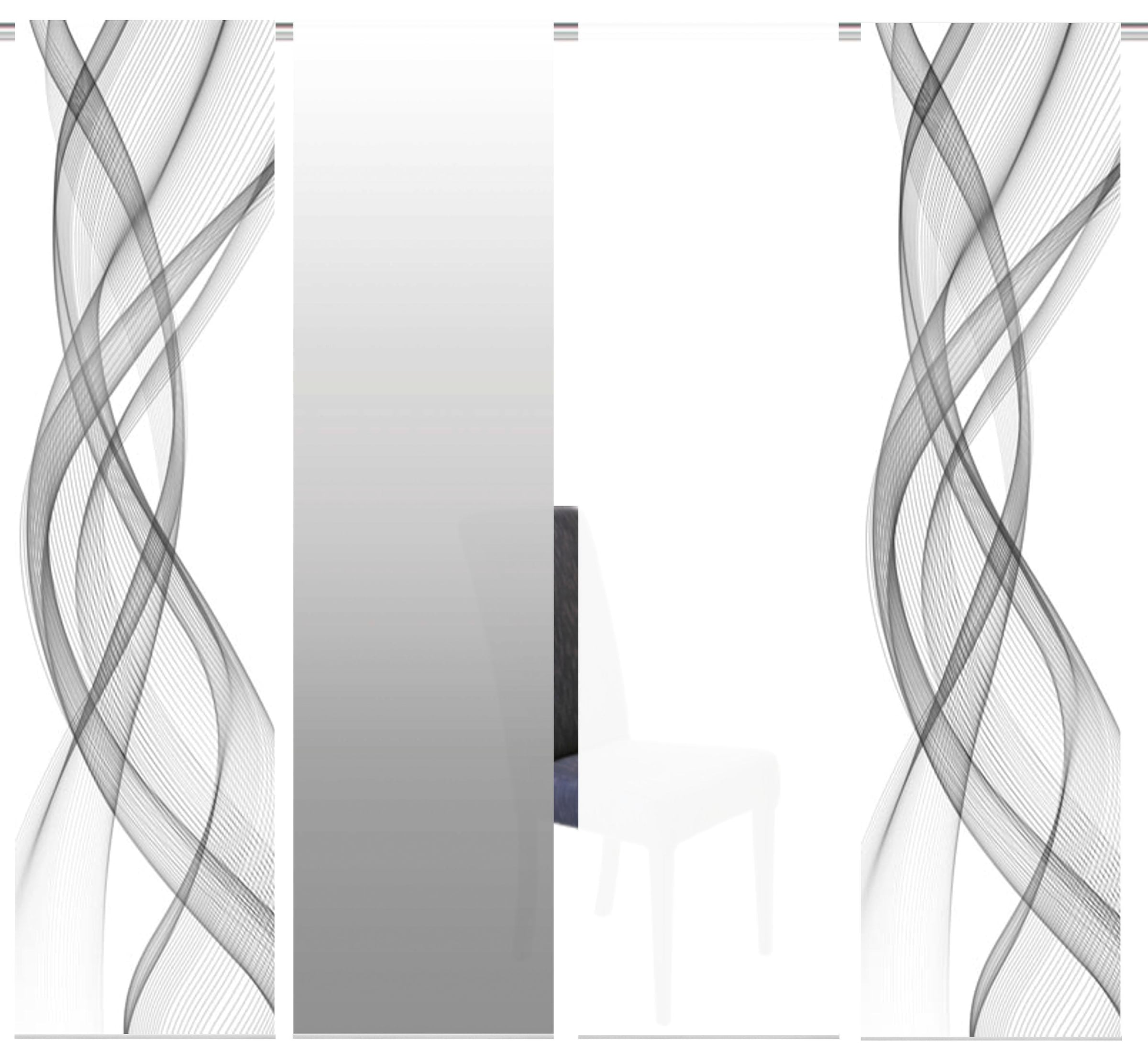 HOME WOHNIDEEN »FERROLA« Klettband 4 Stk. tlg. HxB: 245x60, inkl. Befestigungszubehör