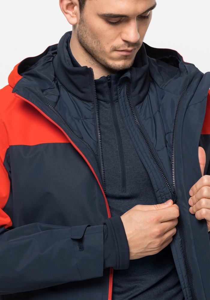 Jack Wolfskin 3-in-1-Funktionsjacke »GLAABACH 3IN1 JKT M«, mit Kapuze