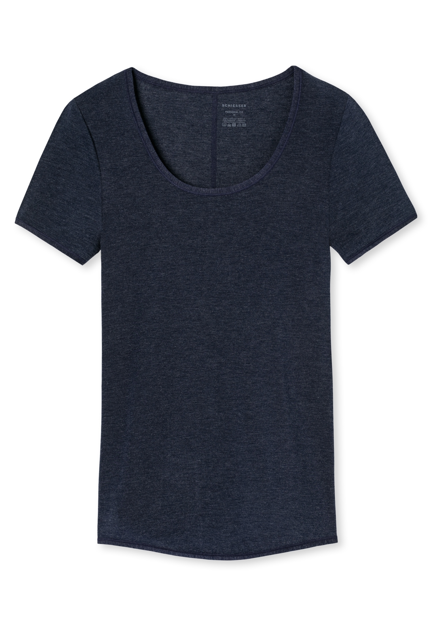 Schiesser Kurzarmshirt »Personal Fit«, Rundhalsausschnitt, Single Jersey, ohne störende Seitennähte