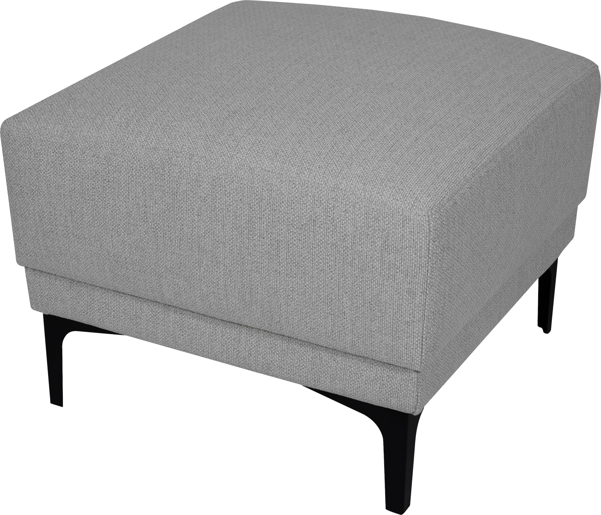 GOODproduct Polsterhocker »Xander« 1 Stk. tlg. Breite 58 cm, Soft-Touch Chenille, schwarze Metallfüsse