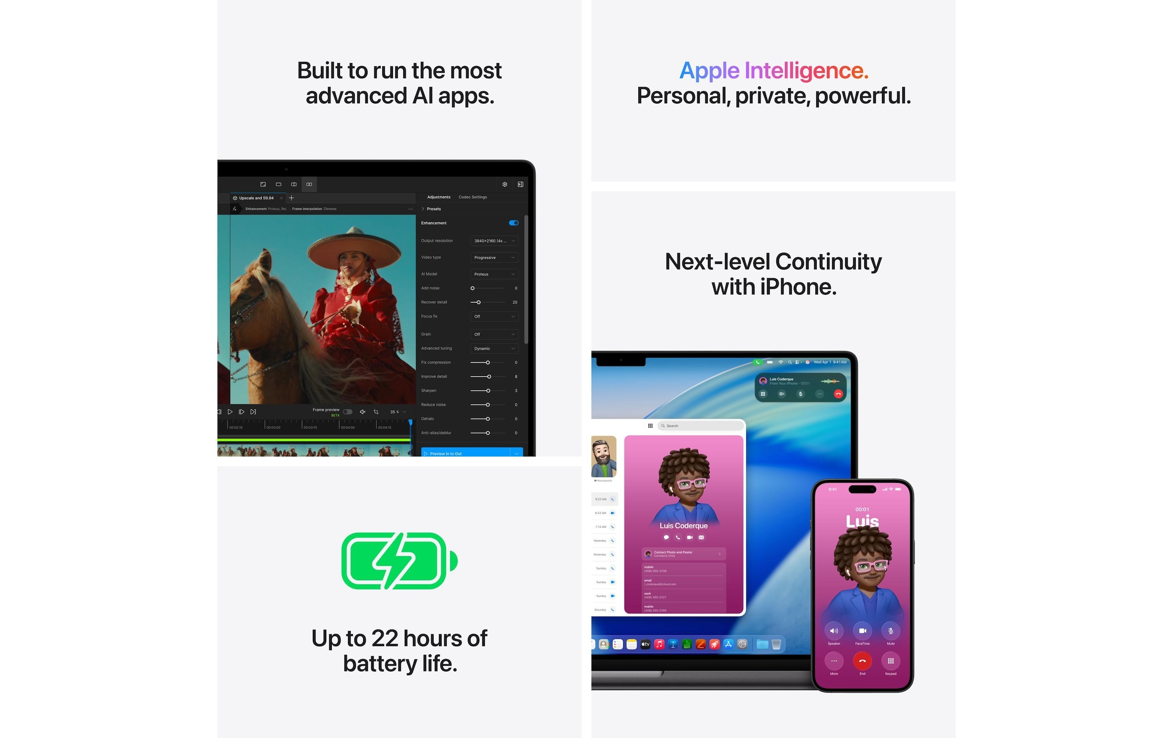 Apple Ordinateur portable »MacBook Pro 16 M5 Max 2026 18C CPU/40C GPU/2 TB/64 GB« / 16,2 ″ Apple M5 Max Integrierte NPU (Neural Processing Unit)