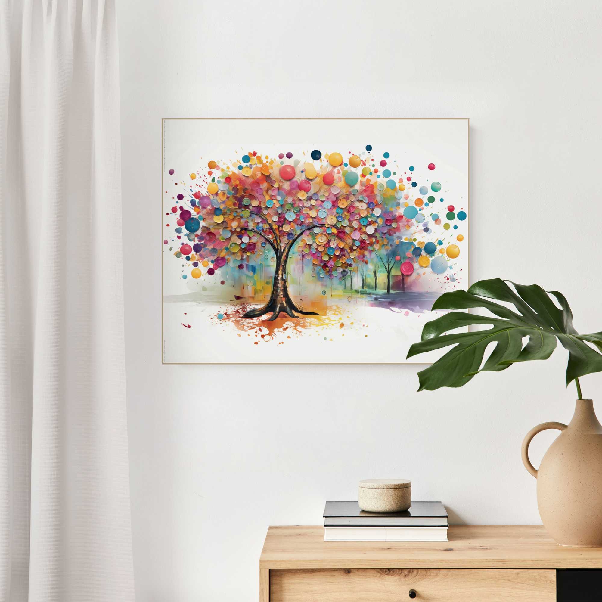 Image of Reinders Wandbild "Tree of Colours"