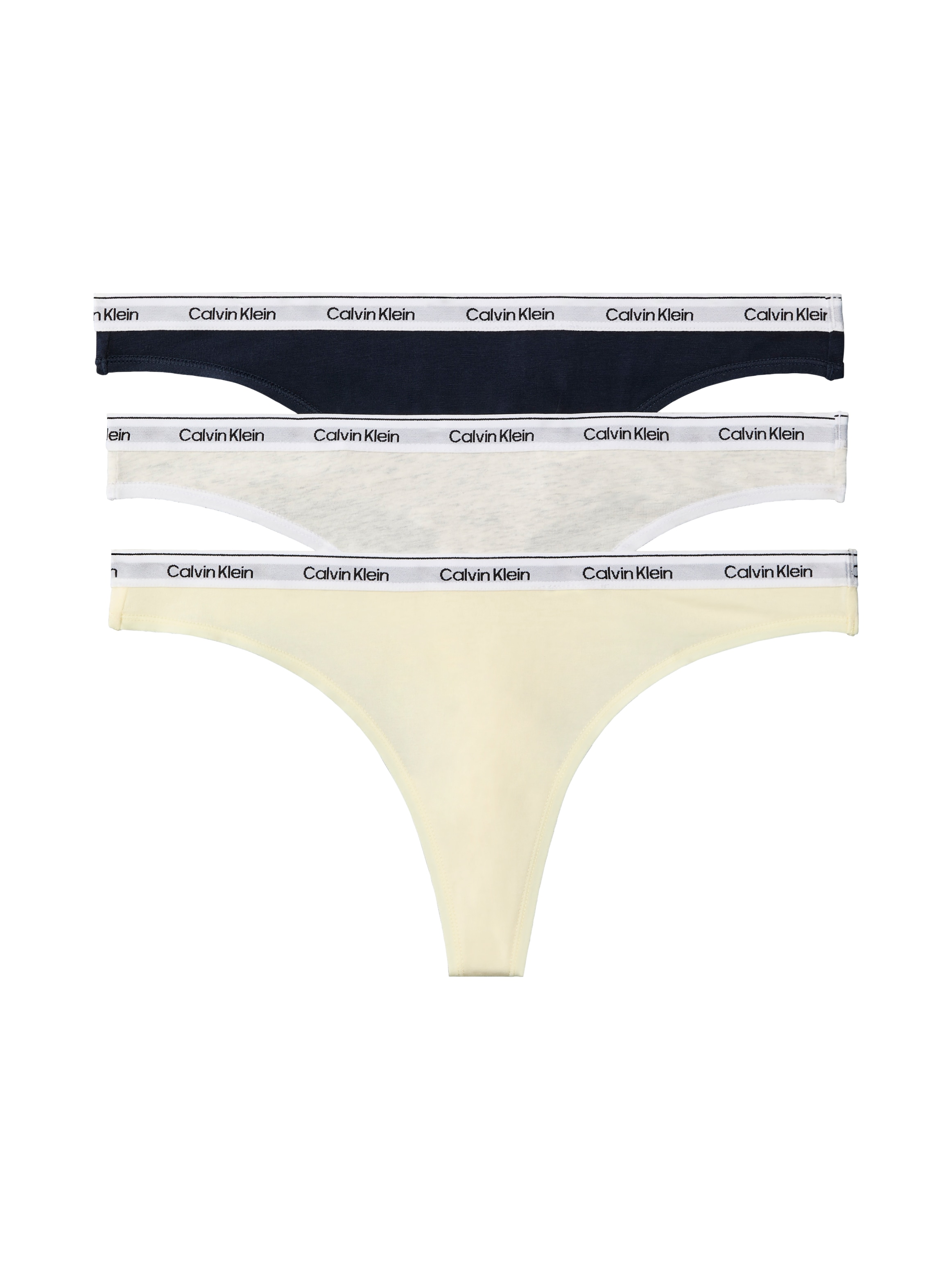 Calvin Klein Underwear Tanga »THONG 3PK« Packung, 3er-Pack,  Körpernahe Passform mit elastischem Bund