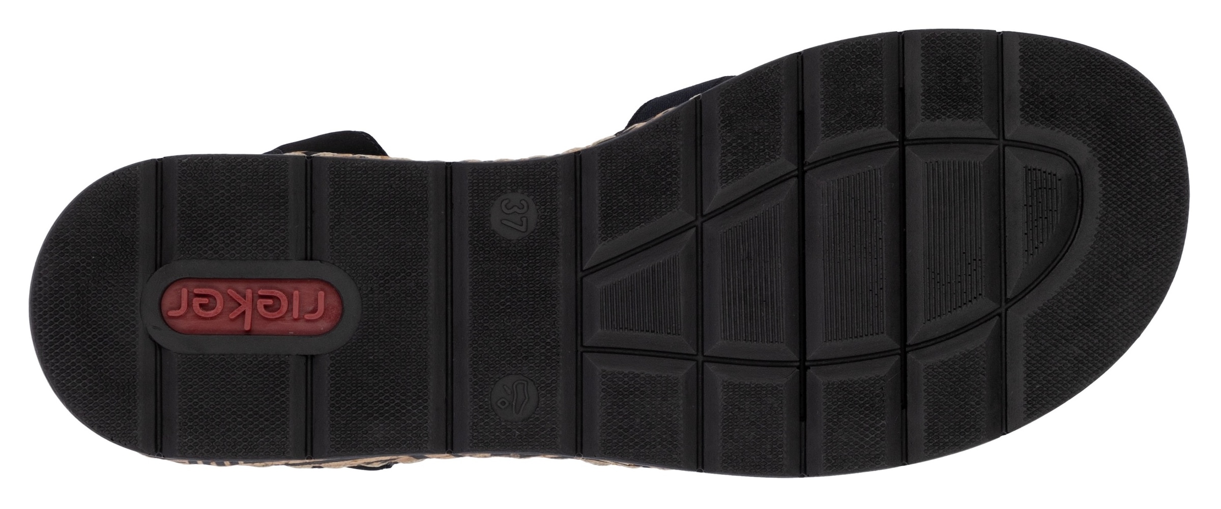 Rieker Plateausandaletten  Sommerschuh, Urlaubschuh, Sandalette mit dekorativem Schmuckelement