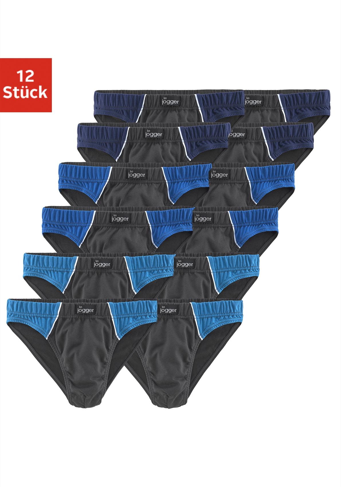 Image of le jogger Slip Packung, 12 Stk. mit Farbhighlights